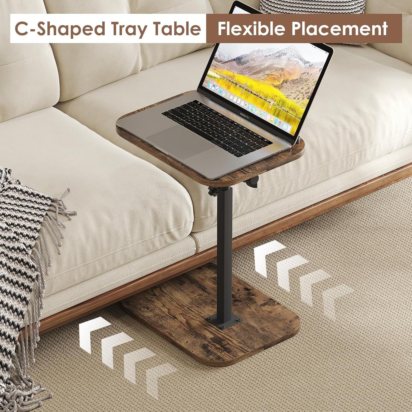 360° Swivel Height Adjustable Table